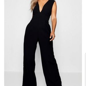 Wide leg long jumpsuit